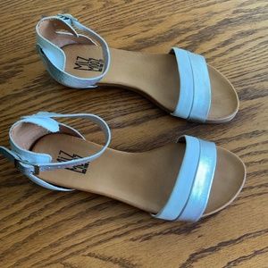 Miz Mooz Atlantic White & Silver Ankle Sandal